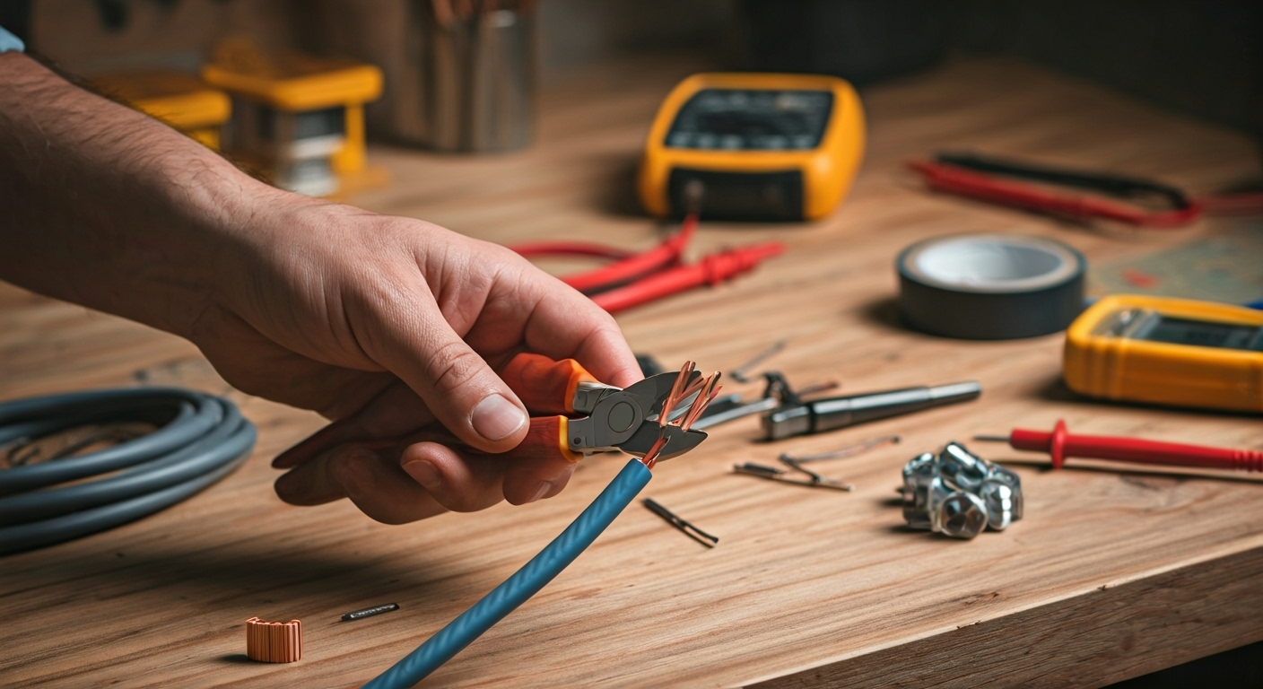 Jak rozdzielić kabel elektryczny na dwa? Krok po kroku